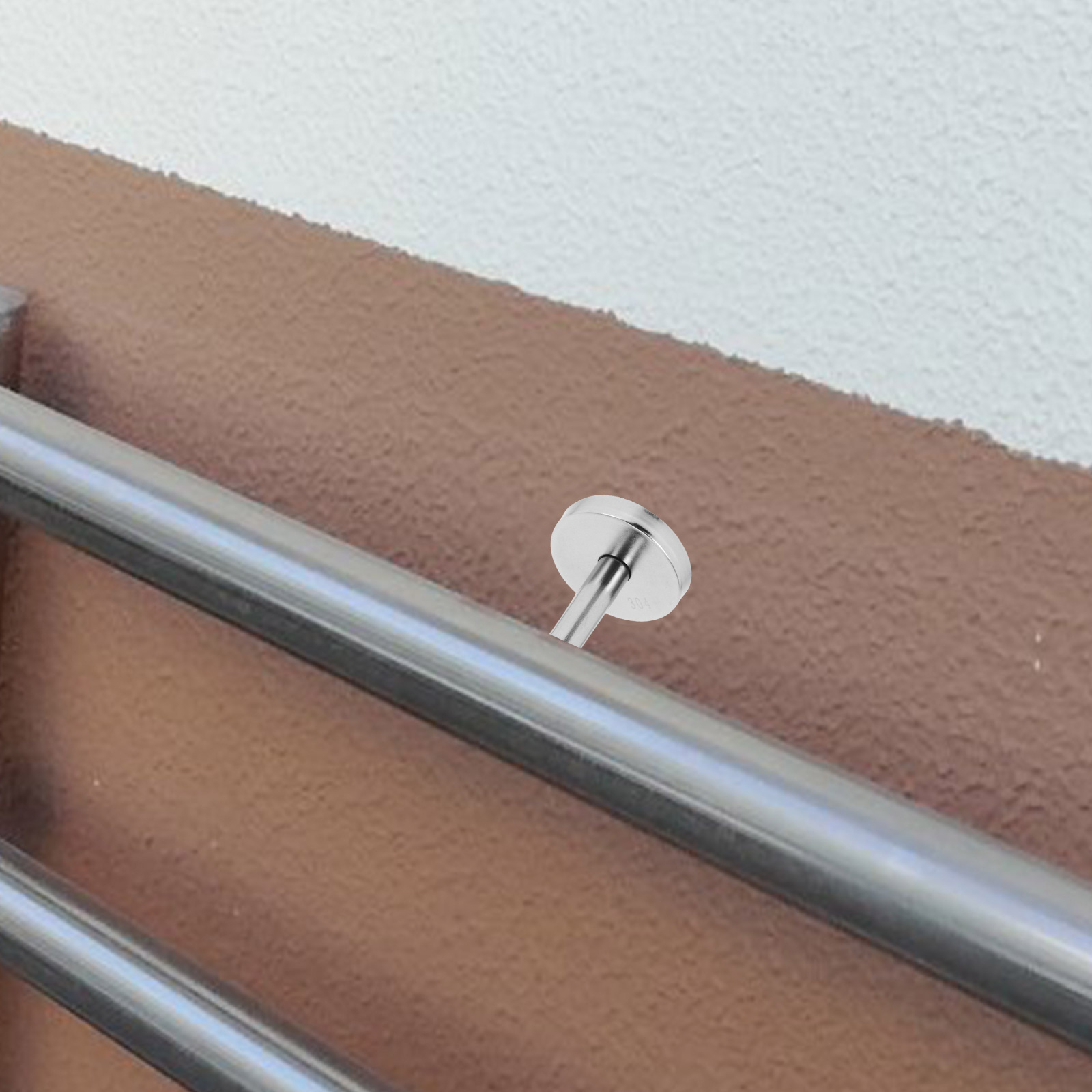 Stainless Steel Handrail Bracket Wall Mounted Support Holder For Indoor Stairs Flat Design Handrail Accessories Stair Rail