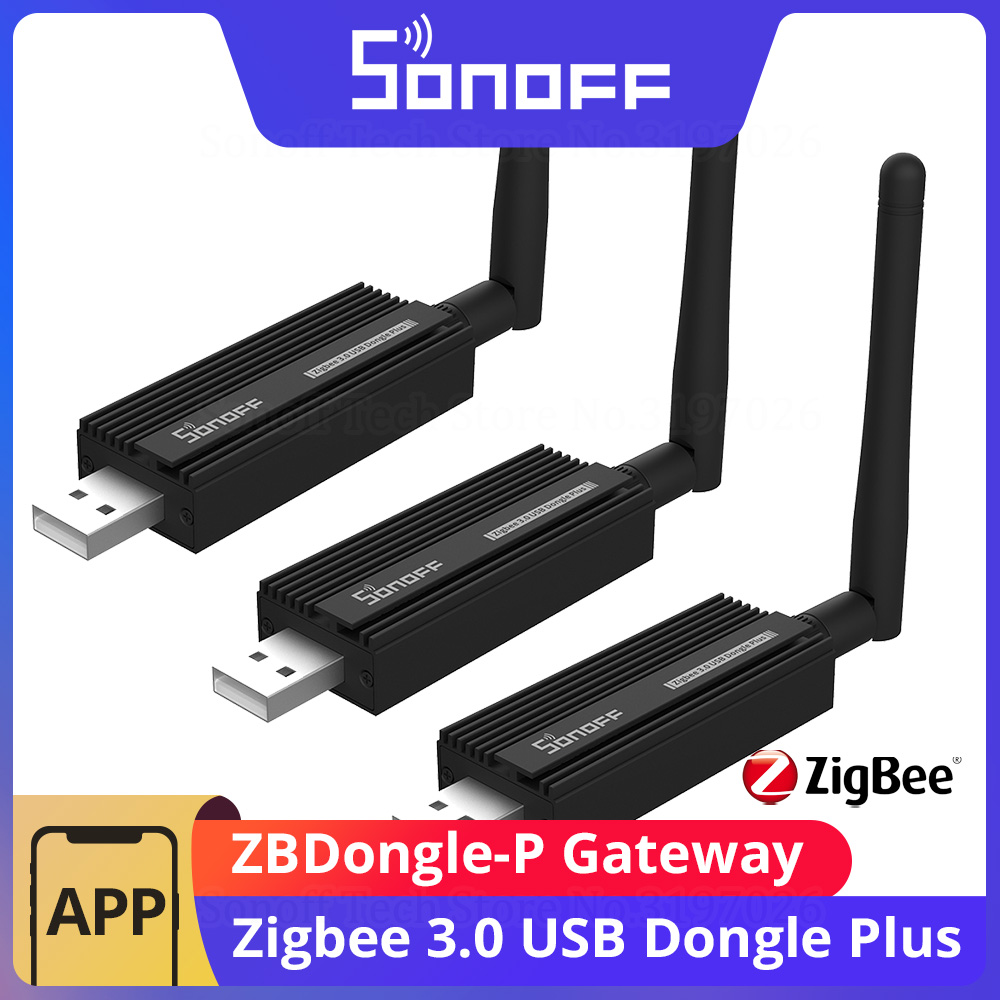 SONOFF ZBDongle-P Zigbee 3.0 USB Dongle Plus passerelle universelle 1/5 pièces ZHA Zigbee2MQTT pré-flasé prise en charge des appareils ZBMicro SNZB