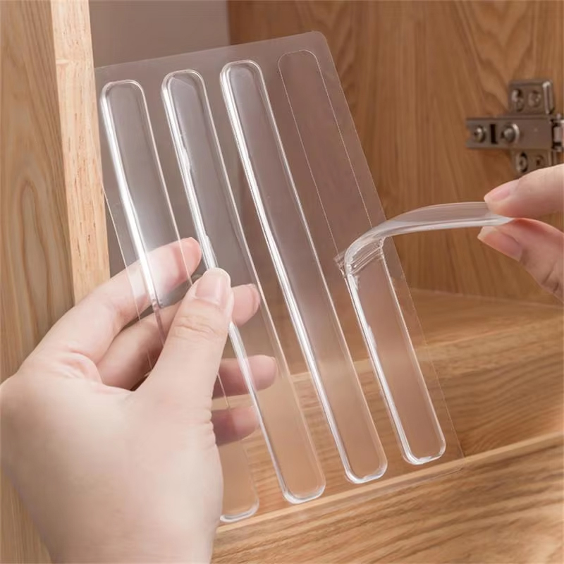 Paraurti tampone Protezione muto Tappetino Fermaporta WC Cassetto Porte Armadi Cuscinetto in silicone anticollisione autoadesivo