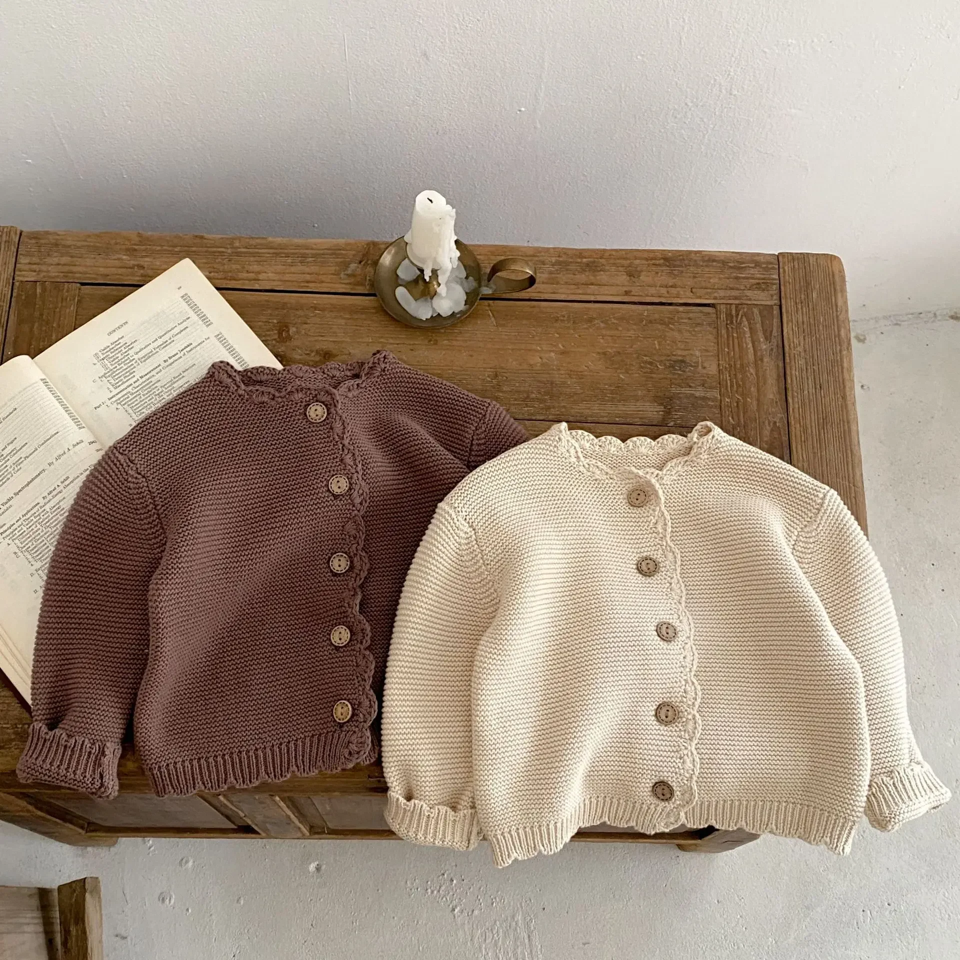 Cardigan autunnale per bambini - Cappotto maglione lavorato a maglia a maniche lunghe per ragazzi e ragazze |   Versatile giacca con scollo a O Cardigan invernale per bambina
