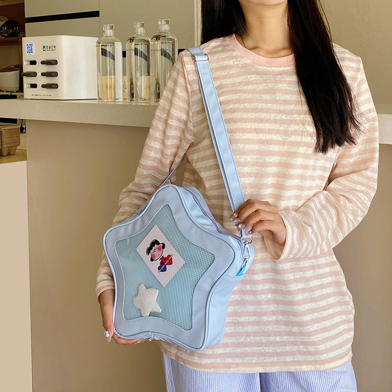 Urocza Torba Ita Kawaii Oryginalna Anime Pięcioramienna Gwiazda Dwuwymiarowa Torba na Ramię Street Fashion Ulzzang dla Dziewczyn HOT