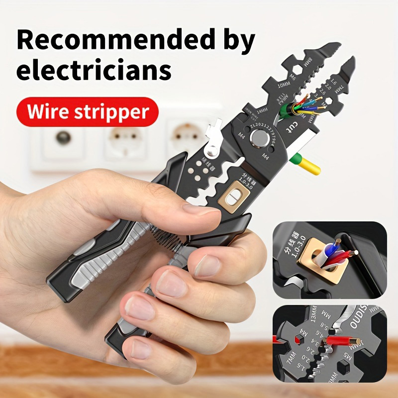Airaj 25-in-1 profession elle Elektriker Abisolier Multifunktion ale Elektriker Peeling Netzwerk Kabel Universal Abisolierzange