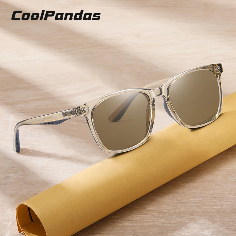 New Trend Square Sun Glasses Polarized Sunglasses Men Women Retro Brown Blue Ocean Lens Anti-Glare UV400 Lunette De Soleil Femme
