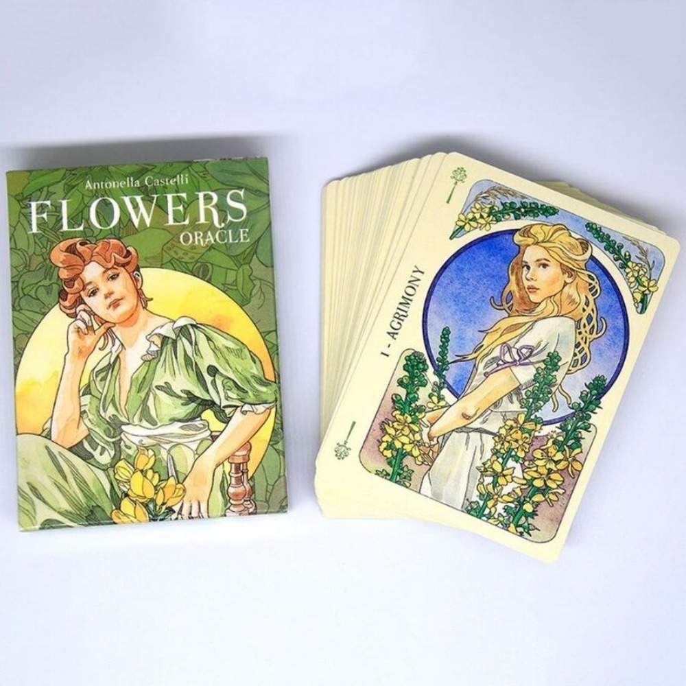 Oracle bunga kartu santai papan pesta permainan rambus-ramalan Tarot Deck