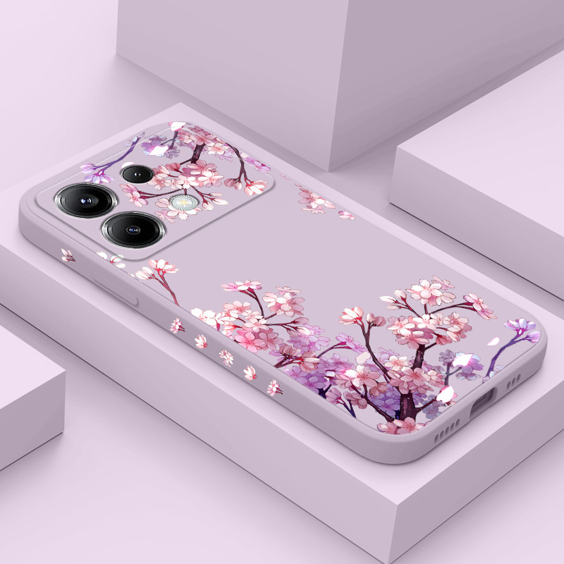 Fiori cadenti Cassa Del Telefono Per Xiaomi Poco F8 F7 X6 F6 M6 M5 M5S F5 X5 F4 X4 M4 F3 M3 X3 Pro 4G 5G GT Copertura In Silicone