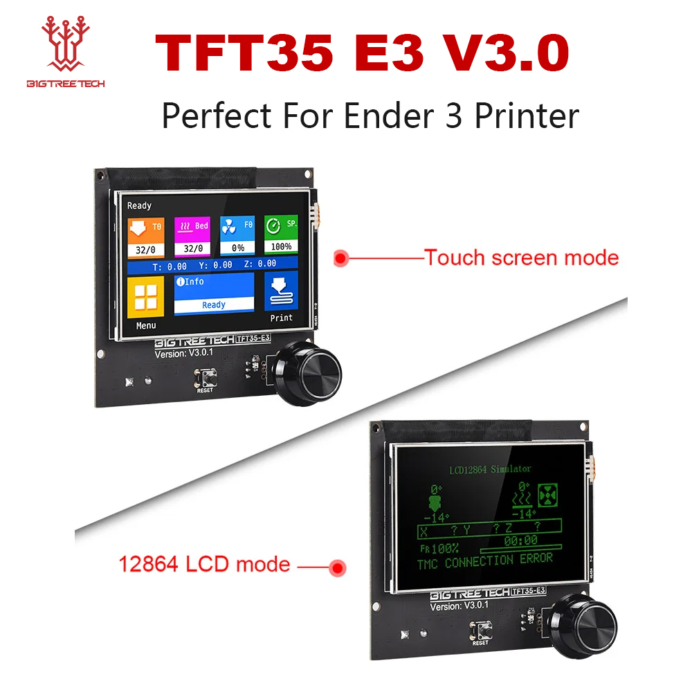 BIGTREETECH TFT35 E3 V3.0 écran tactile 12864 écran LCD double Mode pour SKR MINI E3 V3 Ender 3 mise à niveau CR10 imprimante 3D SKR V1.4
