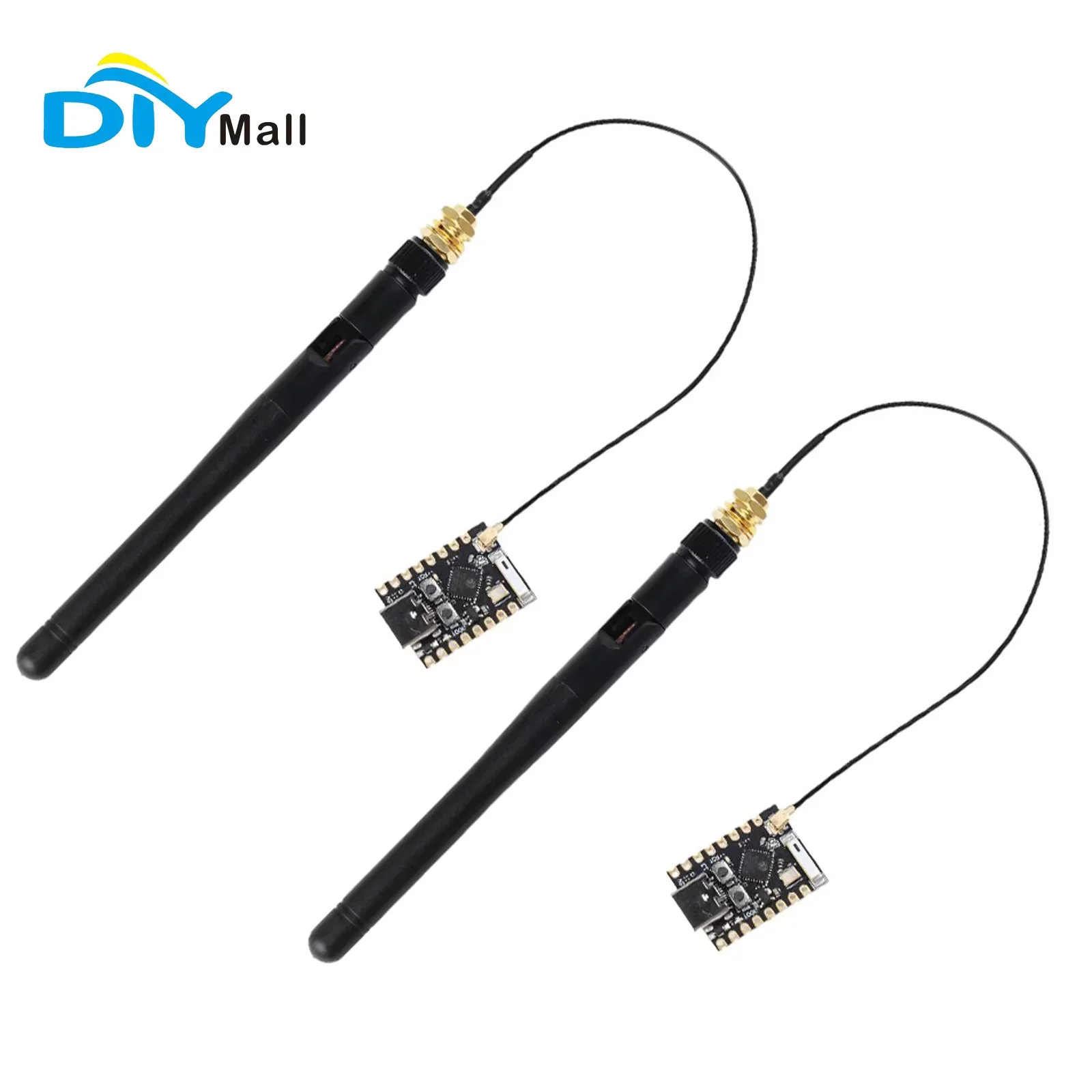 2 PCS ESP32-C3 Mini Development Board ESP32-C3_Mini_V1 Wi-Fi + BT 2.4G WiFi เสาอากาศ SMA สาย 3DBI U.FL หญิง SMA
