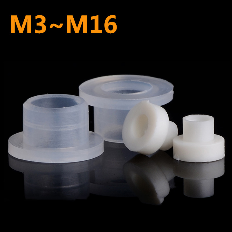 100-5 Stuks M3M4 M5M6 M8 M10 Schroef Nylon Transistor Pakking De Stap T-Type Plastic wasmachine Isolatie Spacer Schroefdraad Protector