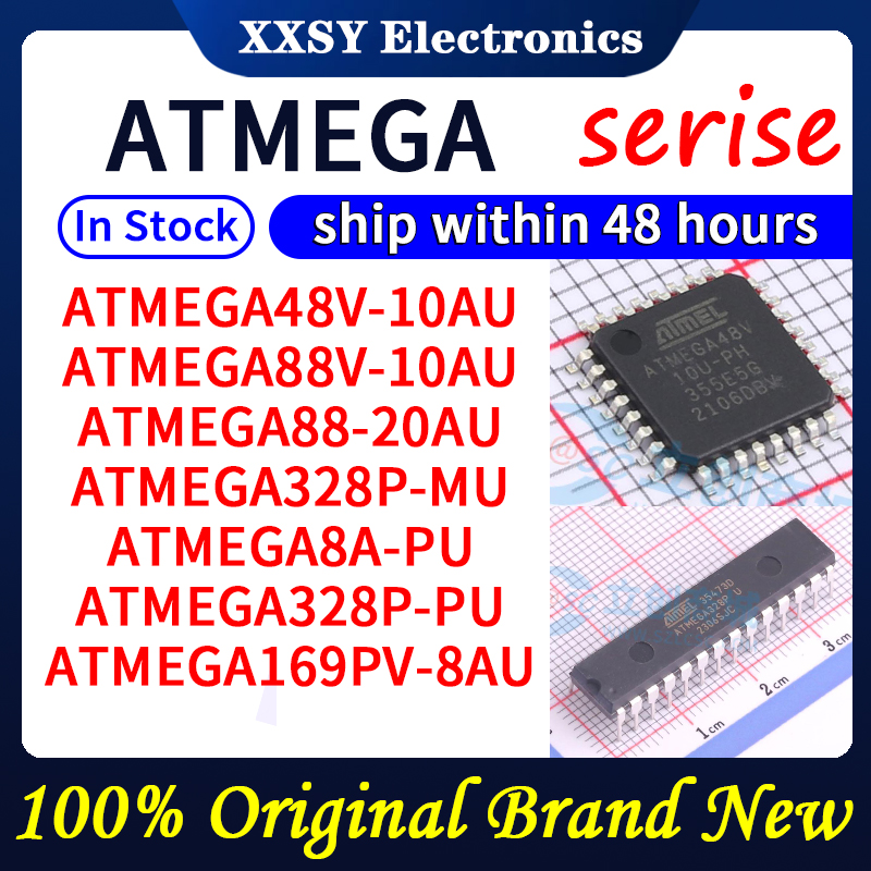 ATMEGA48V-10AU ATMEGA88V-10AU ATMEGA88-20AU ATMEGA328P-MU ATMEGA8A-PU ATMEGA328P-PU ATMEGA169PV-8AU В наличии 100% оригинал, новый