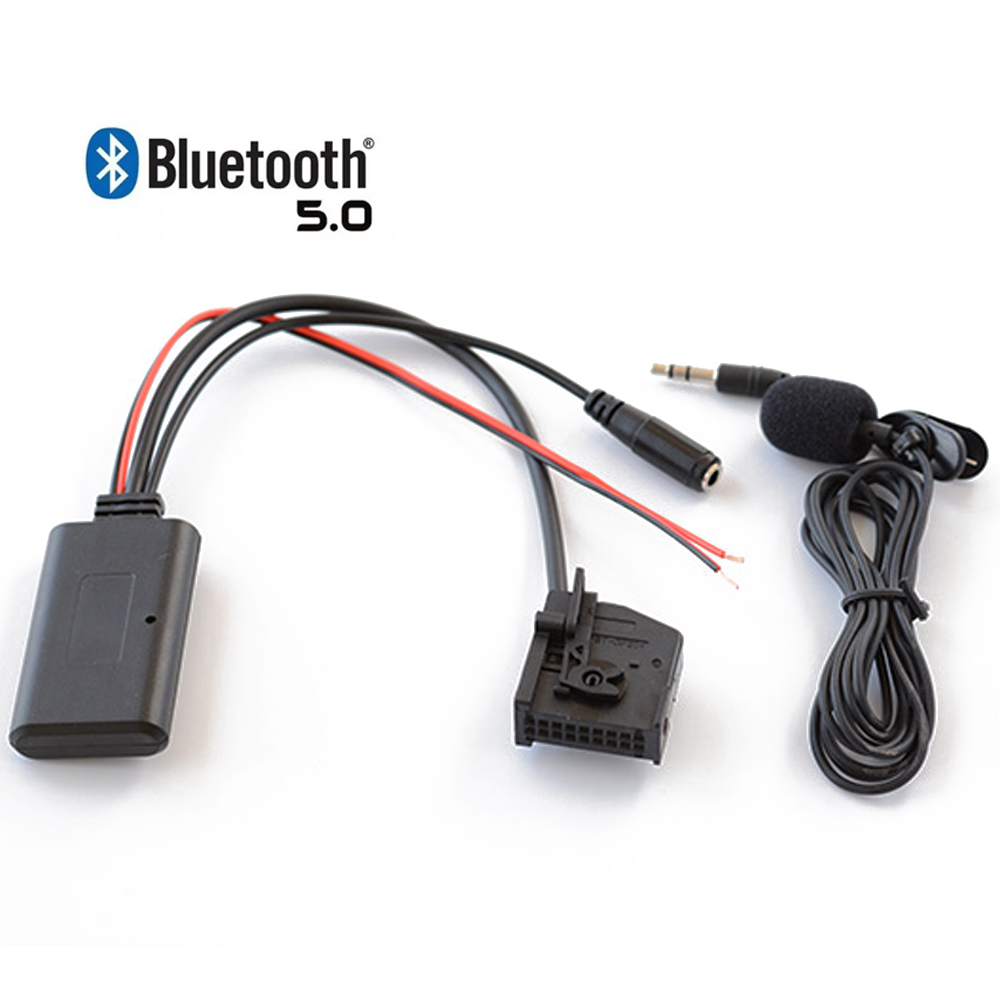 Adaptor koneksi nirkabel bluetooth mobil AUX Stereo IN Music untuk Mercedes Benz W168 W203 W209 W211 W163 Blaupunkt COMAND