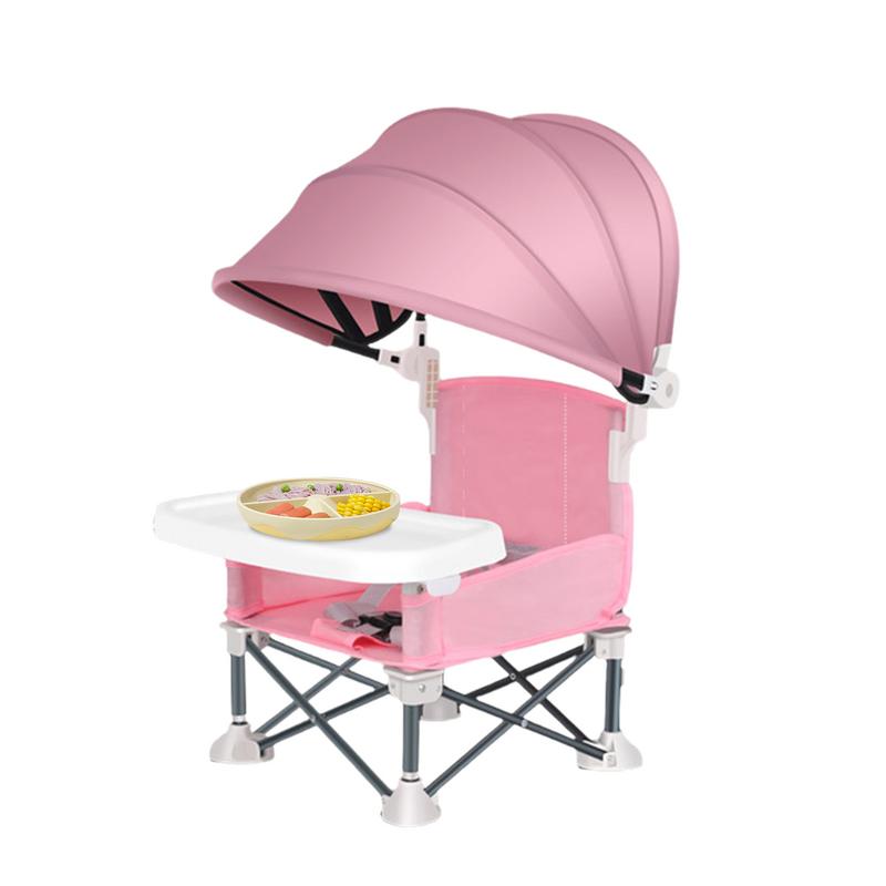 Cadeira de reforço portátil para criança, Travel Booster Seat, Design dobrável, Piqueniques ao ar livre Festas e refeições familiares