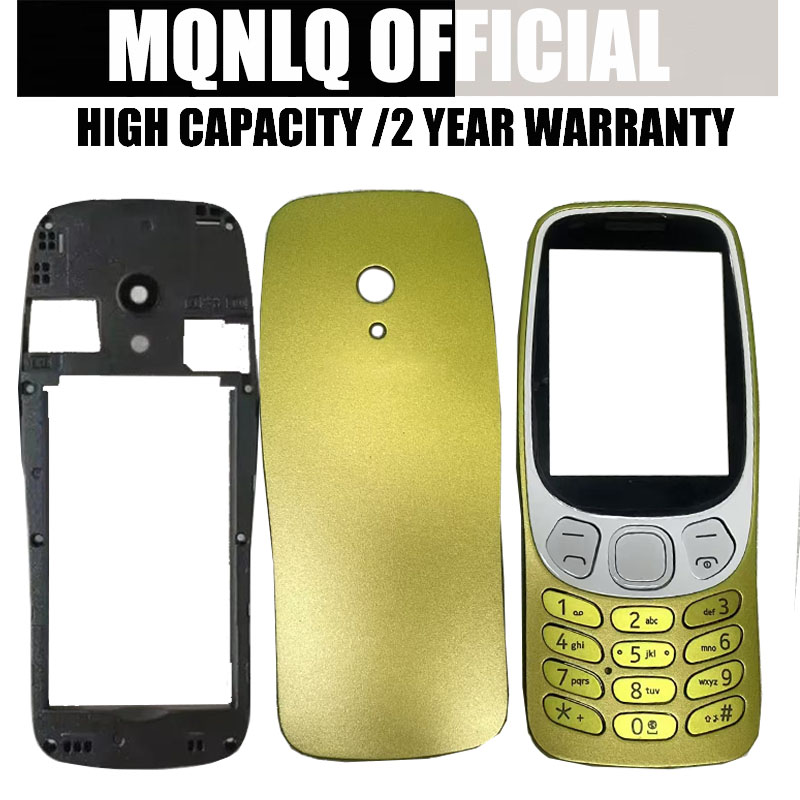 Полный комплект корпуса мобильного телефона для Nokia 3210 4G (2024) TA-1619 TA-1618 с английской клавиатурой, запчасти для ремонта