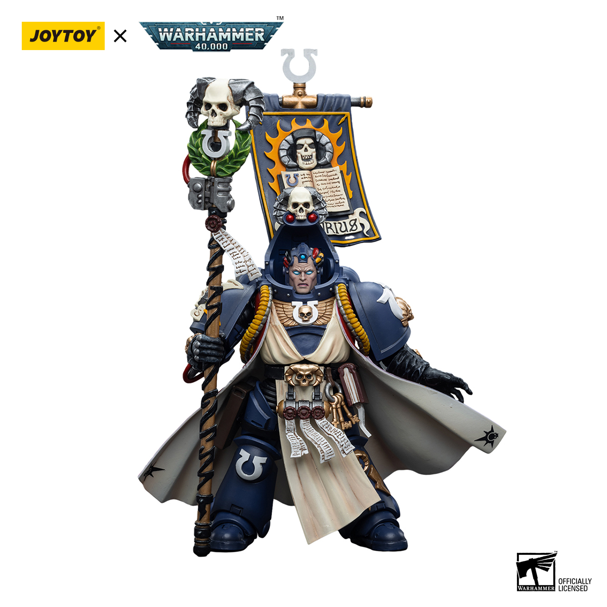 JOYTOY Warhammer 40k 1/18 figurki Anime 12cm Ultramarines Chief librarian Tigurius kolekcja zabawki modele oficjalny sklep