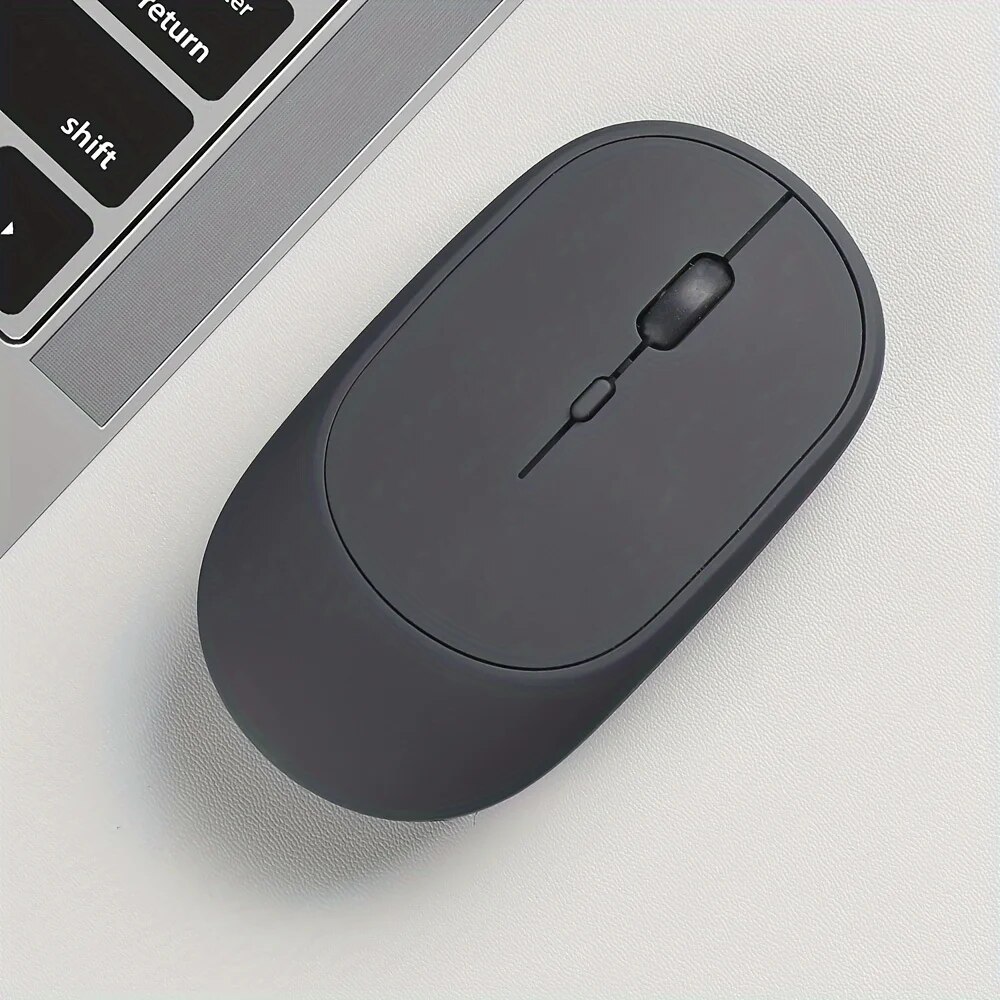 Mouse Gaming nirkabel 2,4 ft, Mouse Gaming Bluetooth mode ganda konsumsi daya Ultra rendah, kompatibel dengan komputer PC Mac laptop senyap