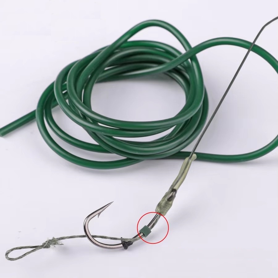 NGB 1M/2M Tube en silicone anti-emmêlement pour montage de pêche à la carpe, accessoire de pêche