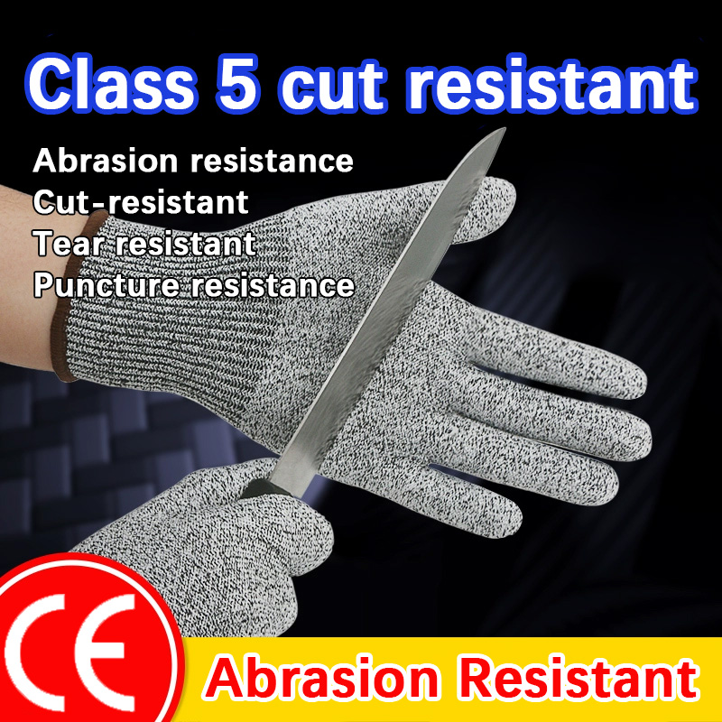 Gants anti-coupure de protection de sécurité, résistants aux coupures, aux coups de couteau, en fil d'acier inoxydable, en maille métallique, pour le travail de boucher