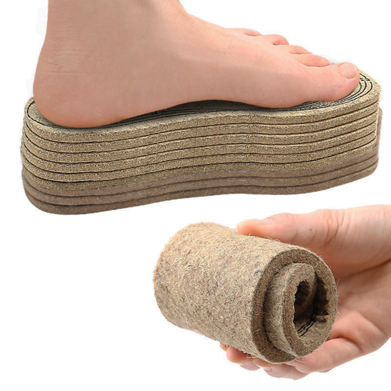 DIY Cut Out Any Size Thick Felt Insole For Women Men Autumn Winter Customized With Multifunctional Insoles Unisex Heated Insole