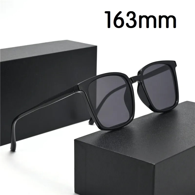 Vazrobe 163mm surdimensionné hommes lunettes de soleil polarisées femmes TR90 grandes lunettes de soleil pour homme femme carré noir nuances gros visage