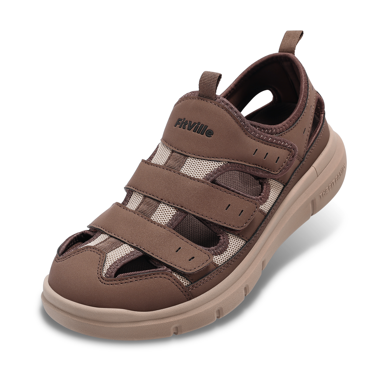 Sandálias masculinas de verão, sapatos ampliados para diabetes, sapatos casuais leves para fascite plantar, suporte para arco, alívio da dor