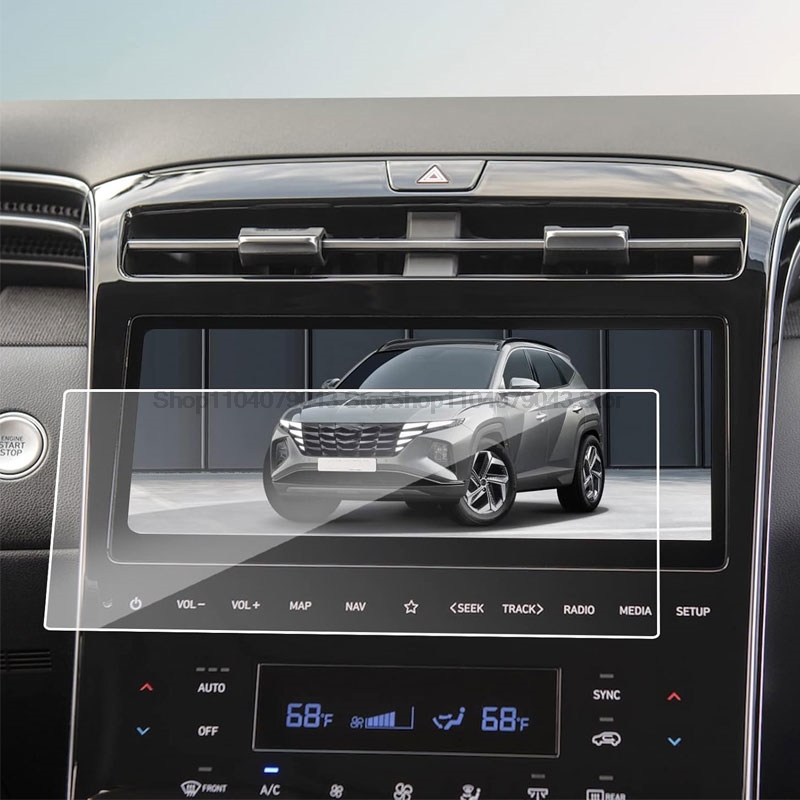 Protector de pantalla de vidrio templado para Hyundai Tucson NX4 2021-2023 10,25 pulgadas 8 pulgadas GPS LCD navegación accesorios de pantalla táctil