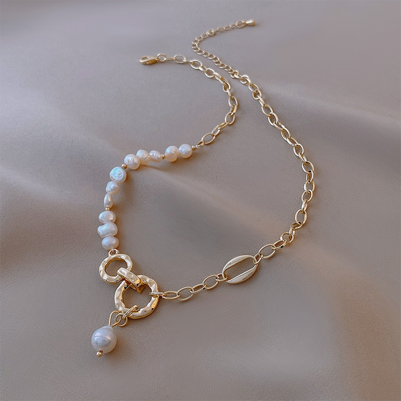 100% Natural Baroque Freshwater Pearl Fashion 14K Gold Filled Female Necklace Bridal Wedding Ceremony Propose Jewellery