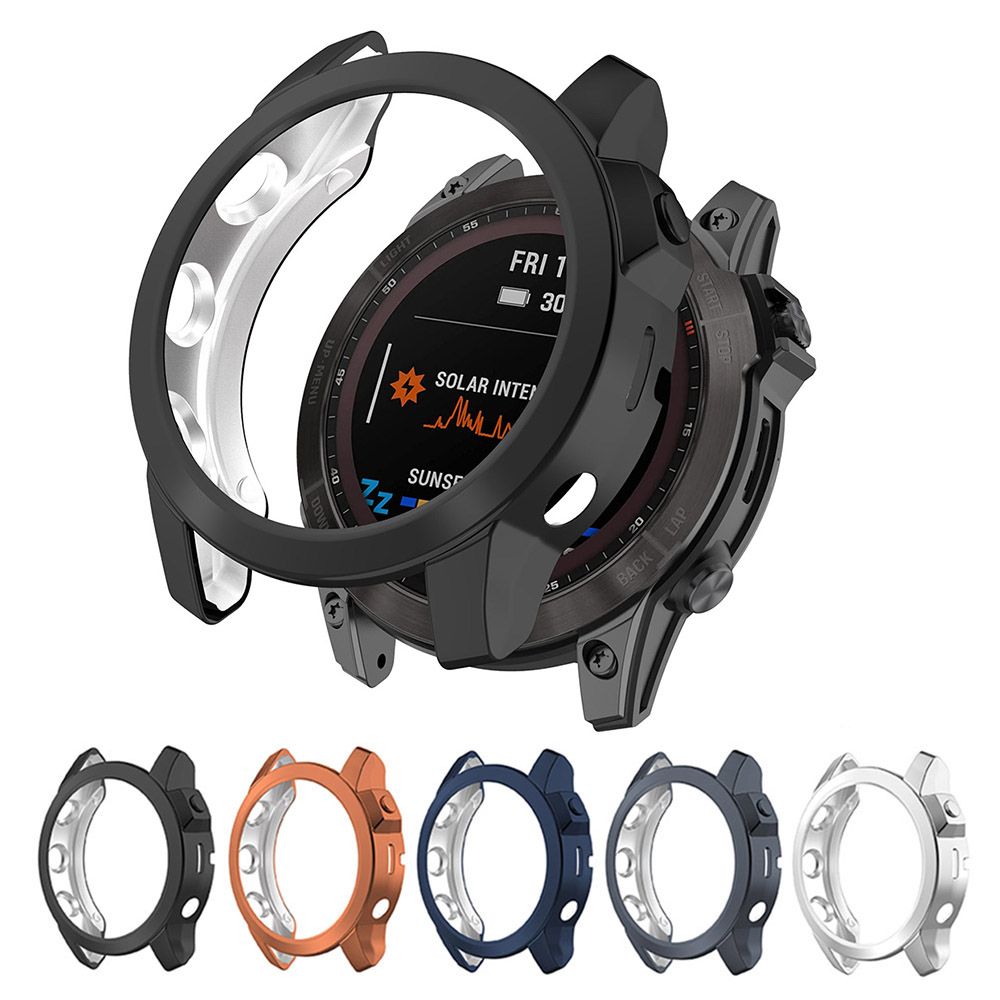 Hohle TPU-Schutzhülle für Garmin Fenix 7 7S 7X Sapphire Solar Protector Shell Bumper Cover