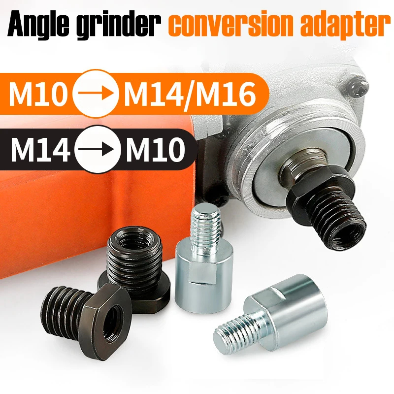 Adaptador de Conversão de Rosca para Esmerilhadeira Angular 1PC M10/14/16, Haste de Conexão com Rosca Interna para Externa, Acessórios DIY para Ferramentas Elétricas