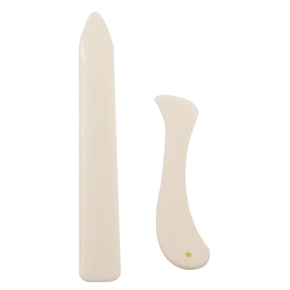 2PCS artificial Bone Folder Multifunctional DIY Leather Craft Tool Sewing Accessories For Folding Creasing Burinishing Edges