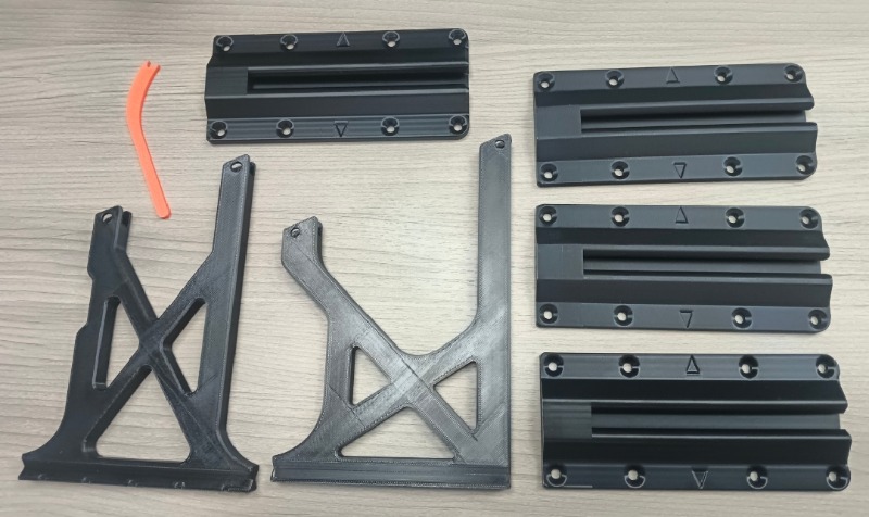 Braket Pajangan Dinding DIY, Dudukan Dinding Blok Bangunan untuk LEGO Empire Star Destroyer # 75252