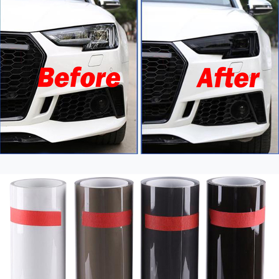 Phare de voiture de qualité, feu arrière et antibrouillard, Film de protection PPF en PU noir fumé pour accessoires de décoration de style automobile