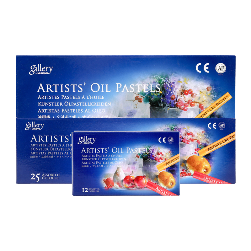Mungyo artista conjunto de pastel de óleo macio pintura profissional desenho grafite arte lápis lavável não tóxico fornecimento de arte 12/25/50 cores