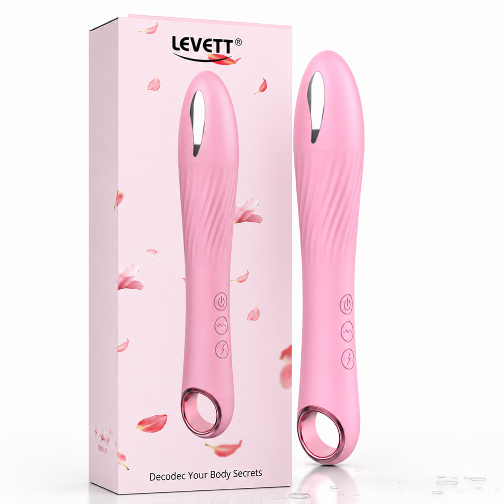 LEVETT 16 Modes Electric Pulse Vibrator for Women G Spot Clit Stimulator Vaginal Massage Vibrating Dildo Quiet Sex Adult Toy