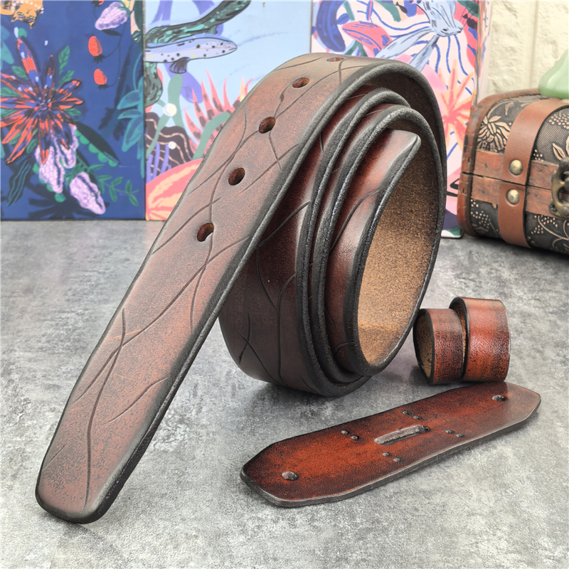 Cintos de couro originais super grossos sem fivelas de cinto ceinture cinto para fivela de cinto 100-125cm cinto de couro para homens sp23