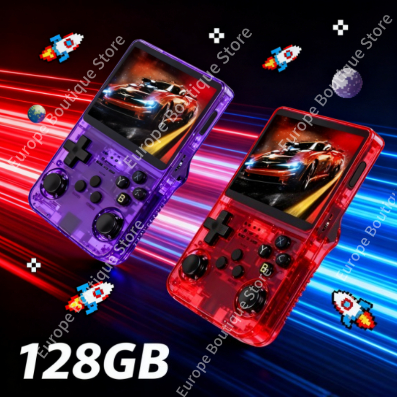 เครื่องเล่นเกมพกพา R36S 20000+ เกม คอนโซลเกมพกพา 64/128GB เกมย้อนยุค รองรับโปรแกรมจำลองเกม หน้าจอ IPS 3.5 นิ้ว รองรับการขายส่ง