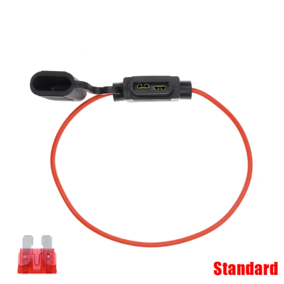 Waterdichte Mini Kleine/Medium Automotive Zekeringhouder 18/16/14AWG Insert Zekering 5A 7.5A 10A 15A 20A 25A 40A Standaard/Mini/Micro