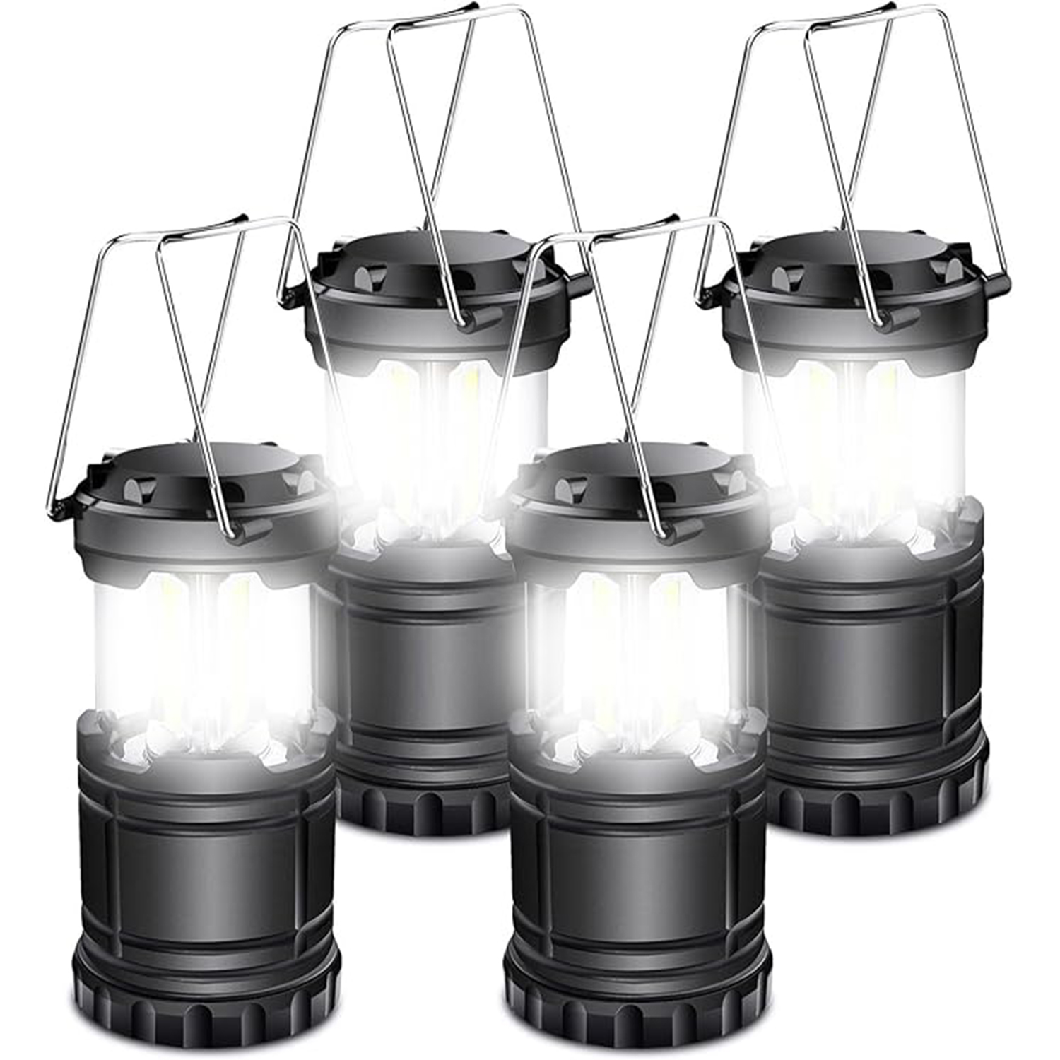 1/2/4 LED キャンプランタン電池式 LED ランタン防水ポータブル非常灯嵐の停電に適しています