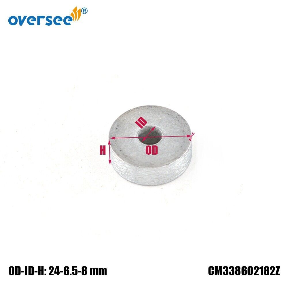 338-60218 zink Anode Für TOHATSU Außenbordmotor MFS 2,5 HP Zu 40HP 338-60218-2;338602182M