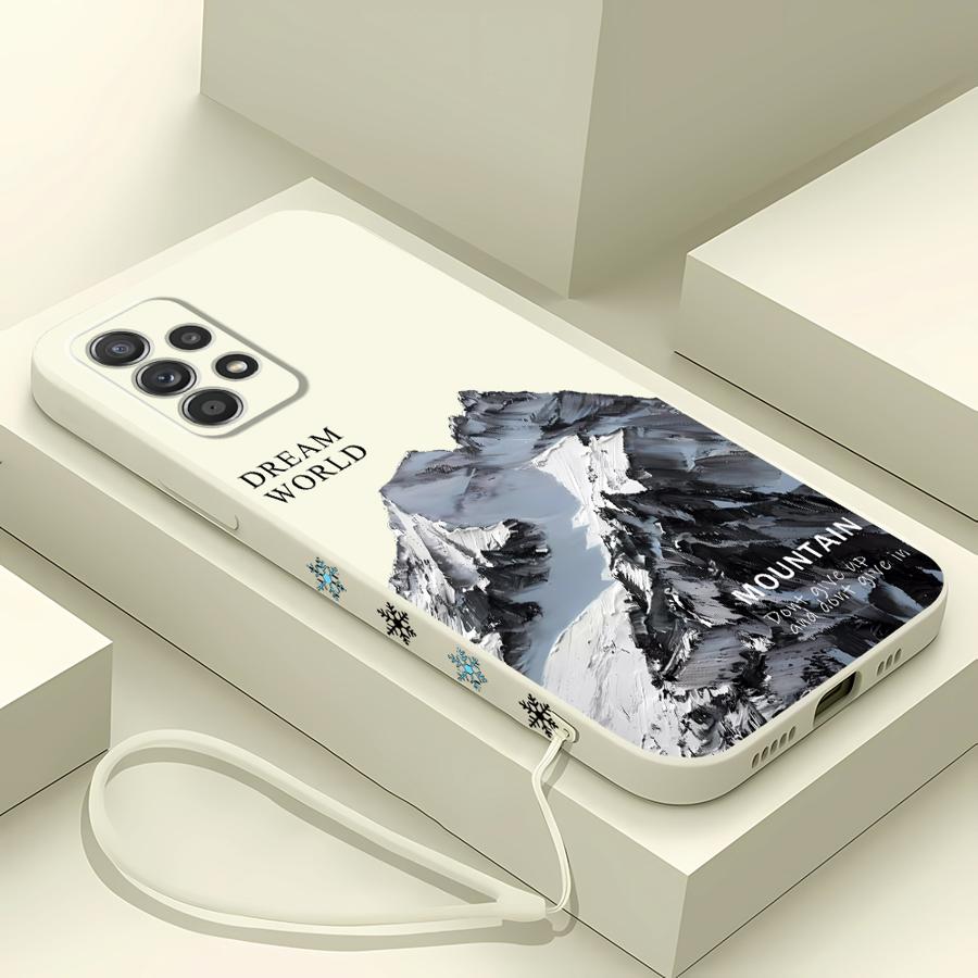 Sneeuw Berg Telefoon Geval voor Samsung Galaxy A11 A12 A13 A14 A15 A16 A23 A25 A33 A34 A42 A53 A52s A54 TPU