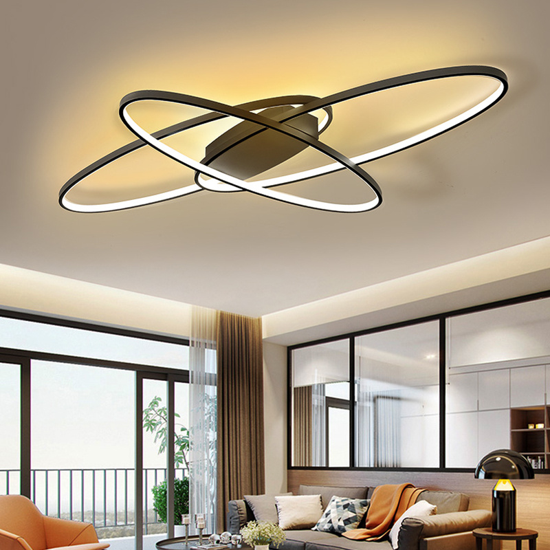 90cm ovale LED Kronleuchter Decken leuchte, dimmbar