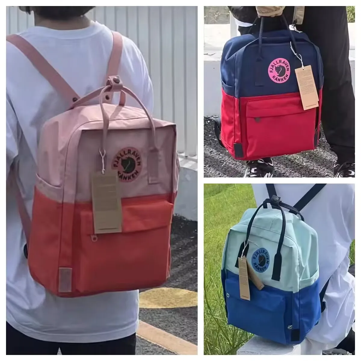 Mochila Fjallraven 2026 con Bloques de Color, Estilo Minimalista, Versátil, Deportiva, para Estudiantes, Viajes de Negocios, Impermeable, para Computadora