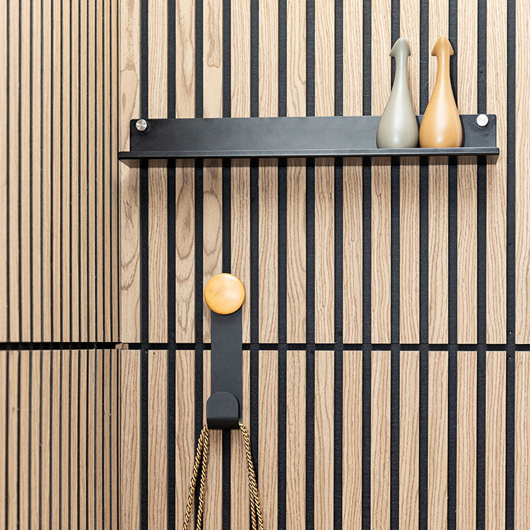 Polyester wood slats Absorption board Home studio Auditorium Sound insulation Painel Noise suppression Texture acoustic panels