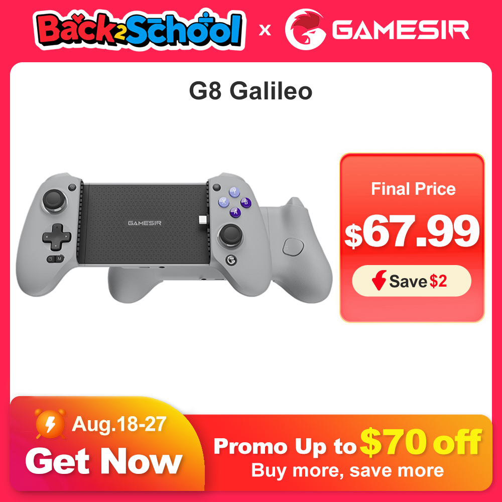 GameSir G8 Galileo โทรศัพท์มือถือ Gamepad เกมคอนโทรลเลอร์ Hall Effect จอยสติ๊กสําหรับ iPhone 15 Android โทรศัพท์มือถือ Cloud Gaming