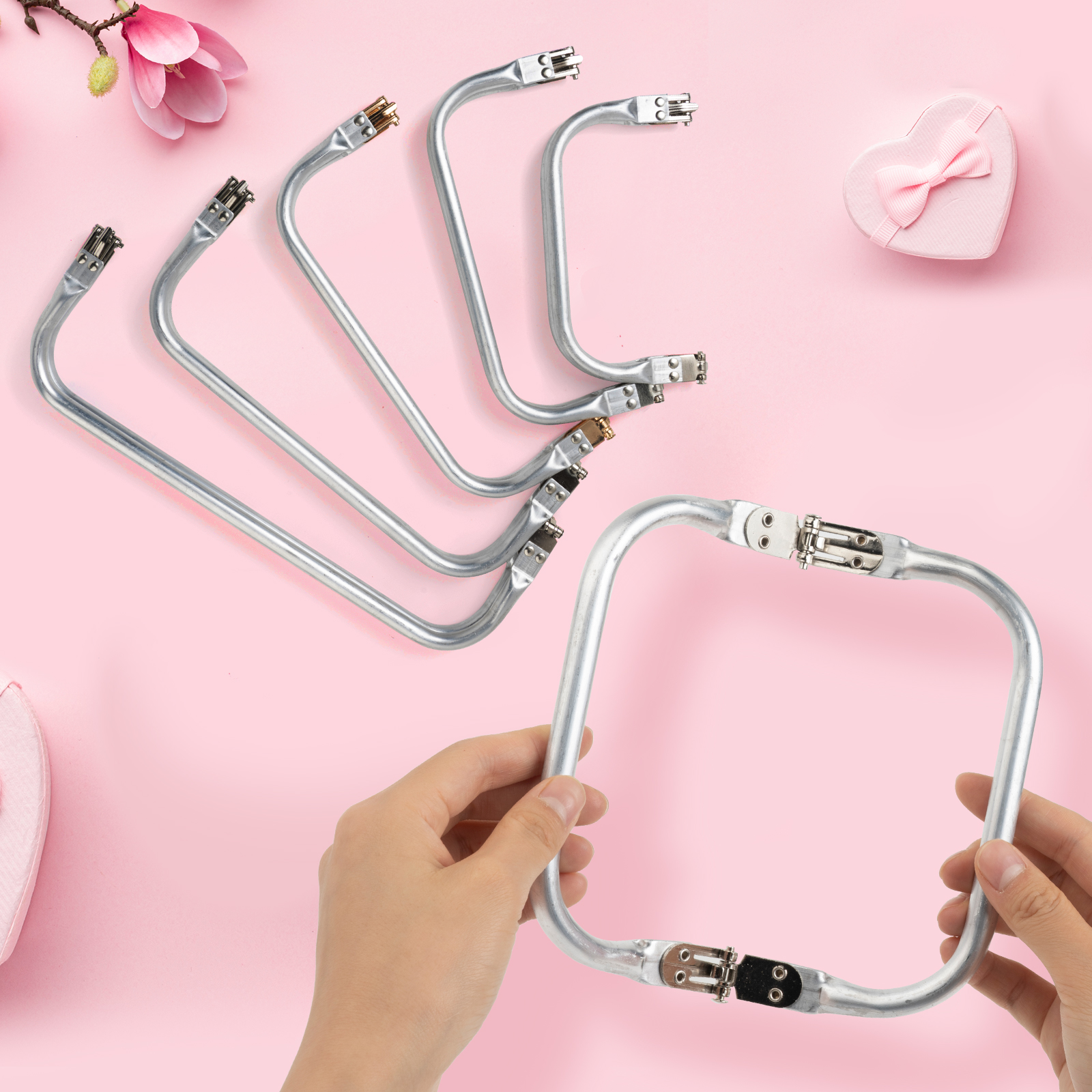 Bag Frame For Wallet Doctor Purse Frame Metal Aluminum Tube Frame Bag Handle Accessories Clutch Bag Parts