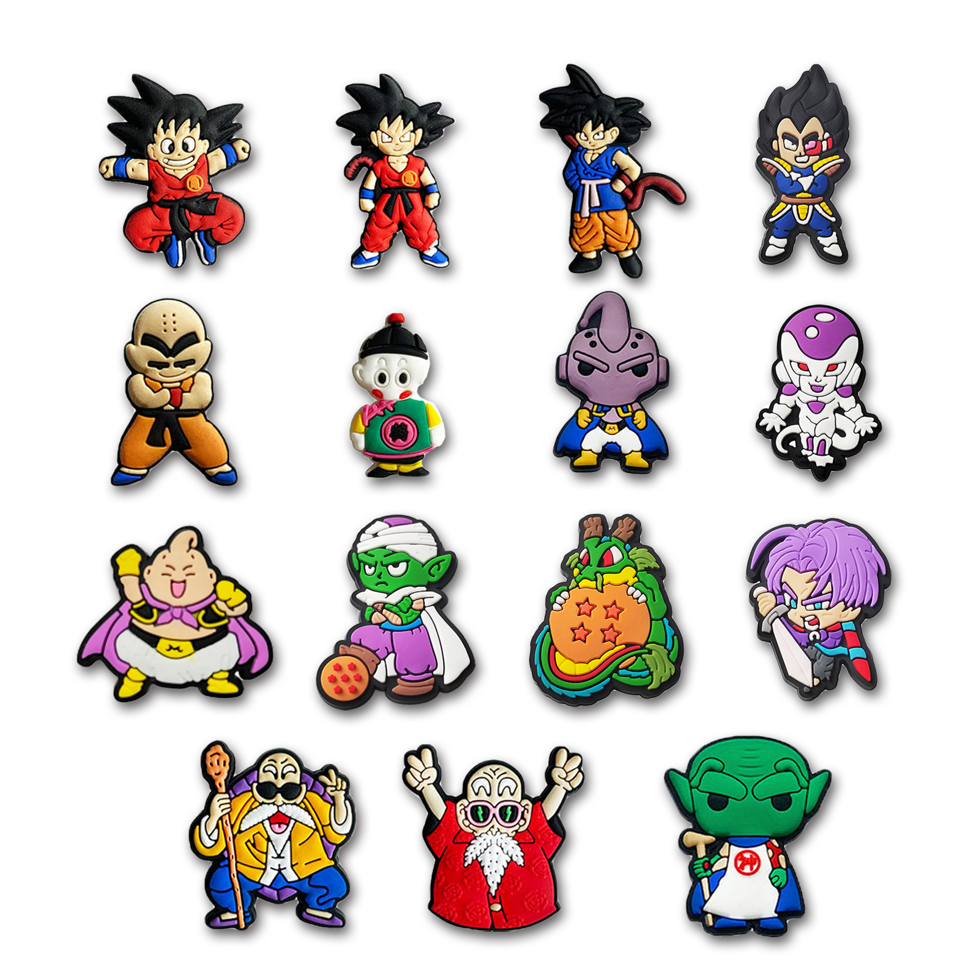 1 unidad de bonitos dijes de PVC para zapatos de anime Dragon Ball, accesorios de dibujos animados de Goku para sandalias, regalo perfecto para fans del anime