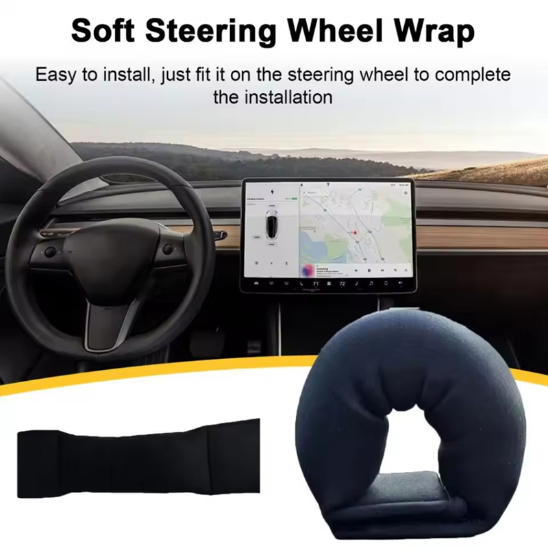 ステアリングホイールウェイトファスナーテープソフトステアリングホイールラップ自動車部品ステアリングホイールウェイトテスラモデル 3/Y/S/X