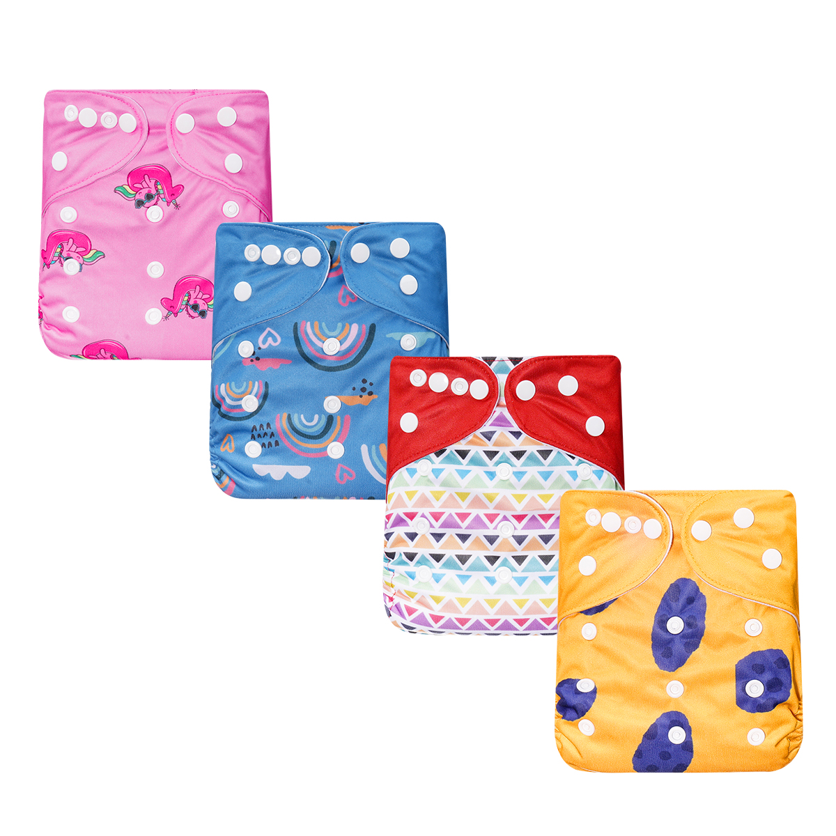 HappyFlute nuovo Design di un pezzo 3-15KG bambino morbido panno scamosciato interno può essere regolabile e riutilizzabile tasca per pannolini pannolino di stoffa per bambini