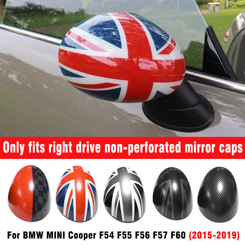 Union Jack porte rétroviseur couvre autocollants voiture-style décoration pour Mini Cooper One S JCW F56 F55 accessoires 2014-2019
