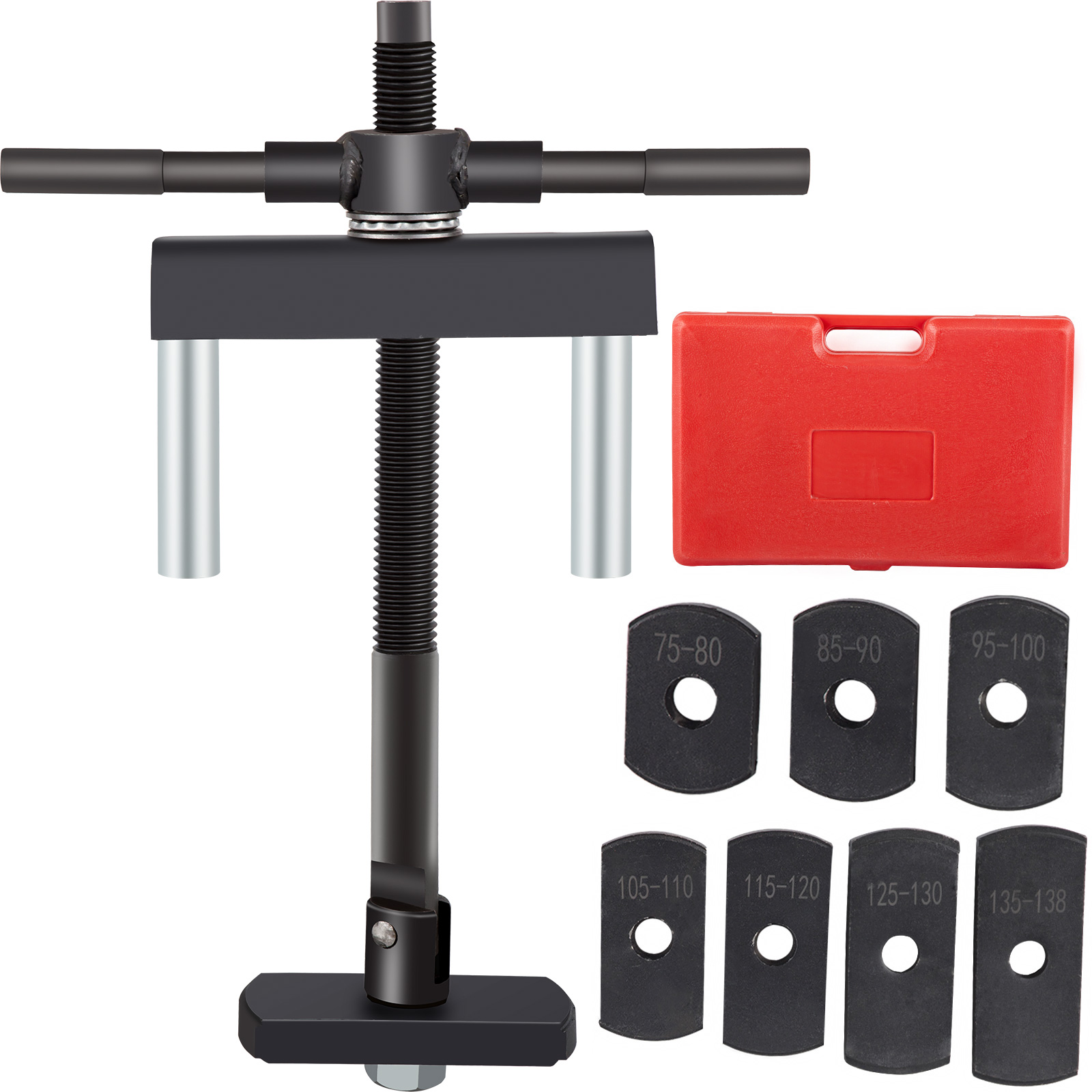 SucceBuy Kit estrattore rivestimento cilindro idraulico manuale 45 piastre in acciaio 7 tubi di trazione 2 tubi di derivazione Applicare per motore diesel monocilindrico