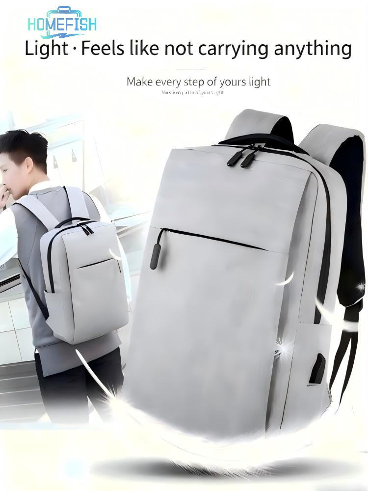 Mochila Leve para Laptop HOMEFISH, Mochila para Computador de 13, 14, 15 Polegadas, Mochila de Viagem para HOMENS E MULHERES, Mochila para Estudantes BA