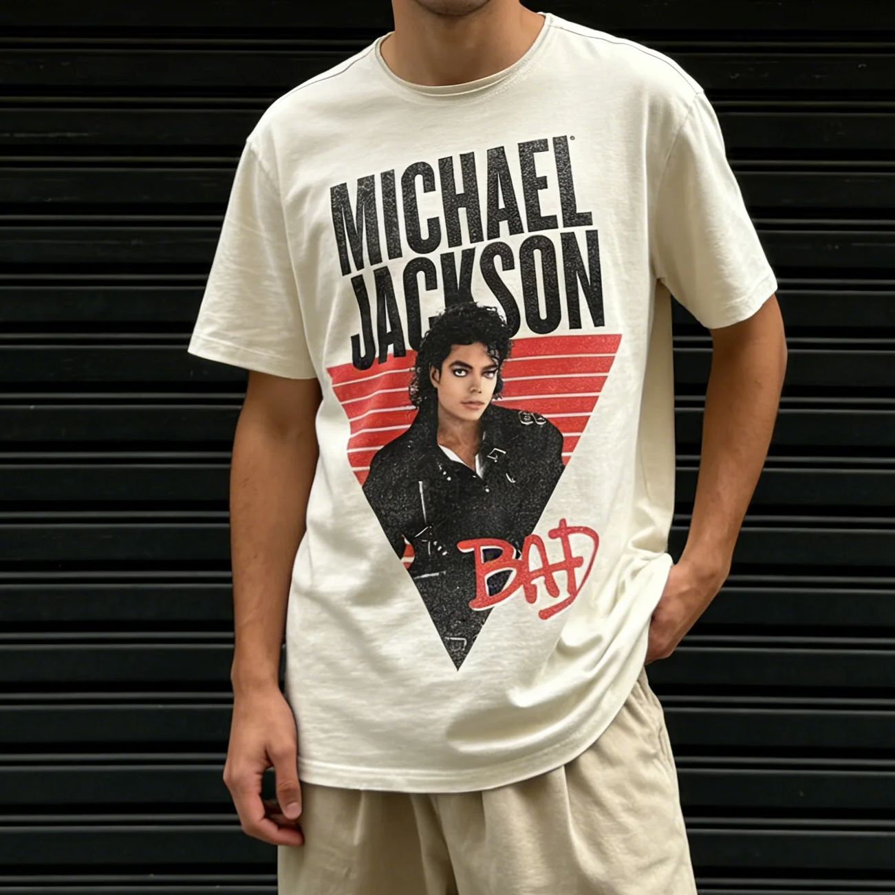 Michael Jackson Michael Jackson Amerykański Styl Vintage Oversize Koszulki Męskie Damskie Dziecięce Dla Dorosłych Rodzinne Koszulki